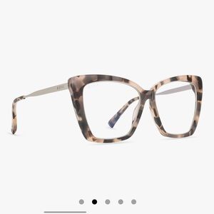 Brand New Diff Eyewear Himalayan Tortoise Blue Light Glasses